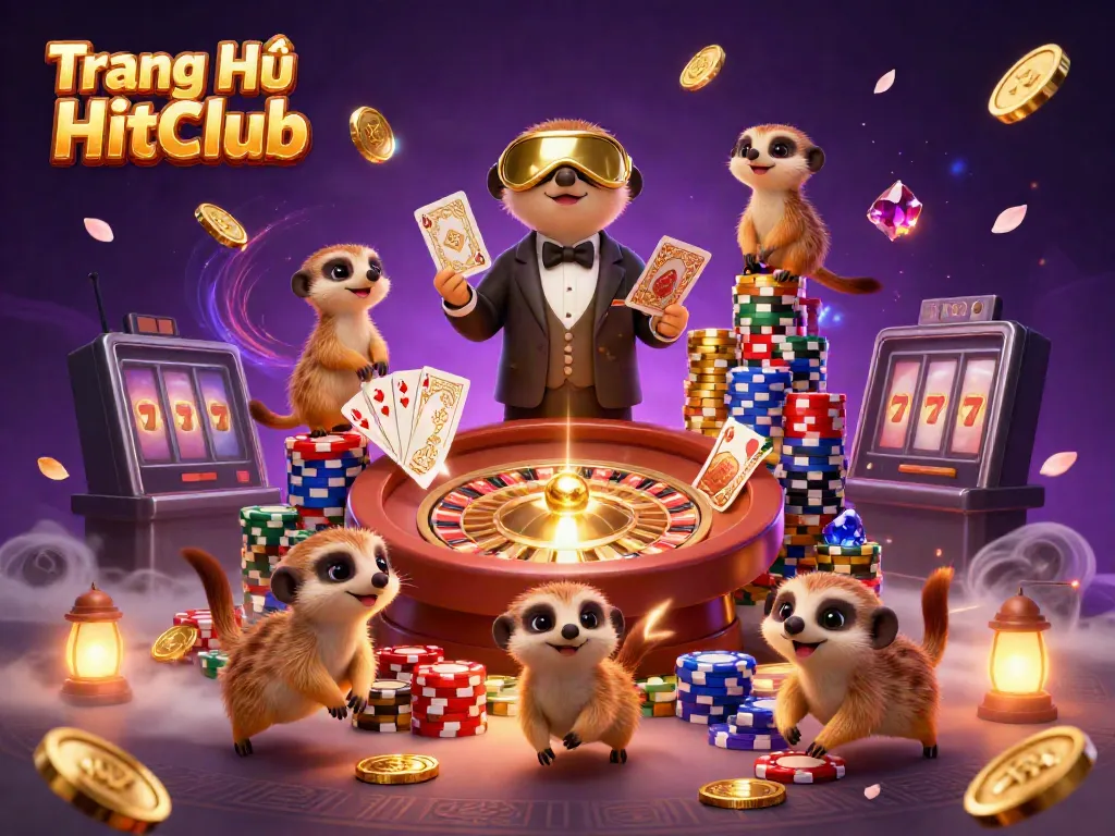 Engage in thrilling gameplay at Trang Chủ HitClub with lively meerkats orchestrating an exciting casino experience.