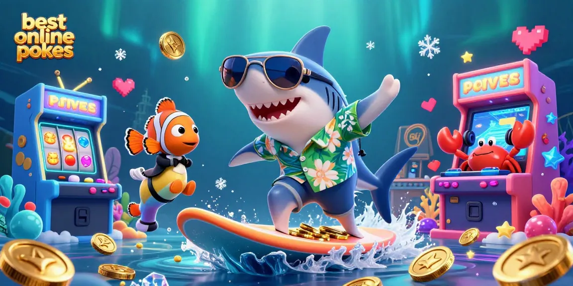 Experience the best online pokies with vibrant characters and exciting game elements in this dynamic casino scene.